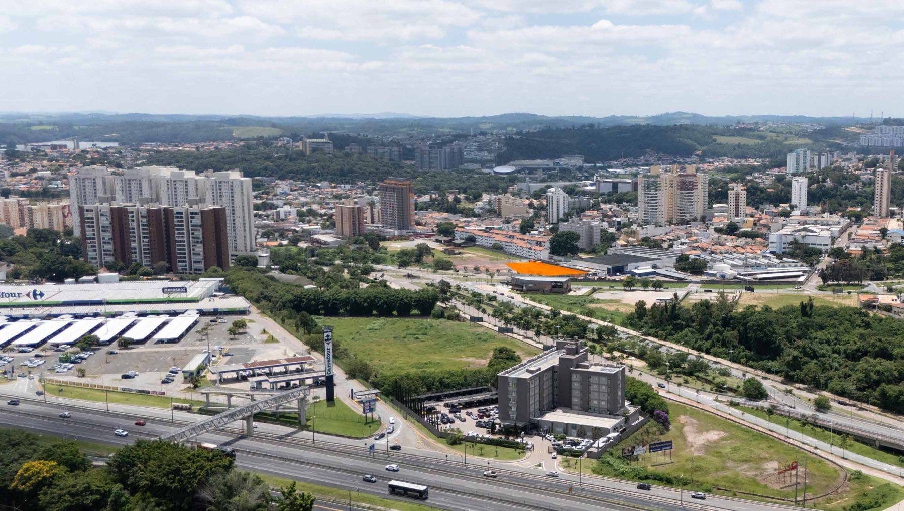 Vista aérea da região do Campos Elísios